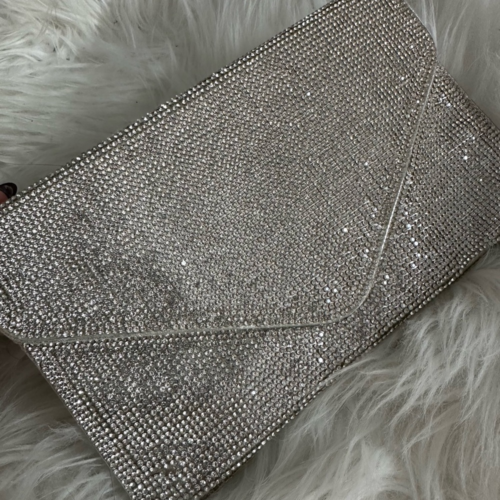 Sparkling Silver Clutch